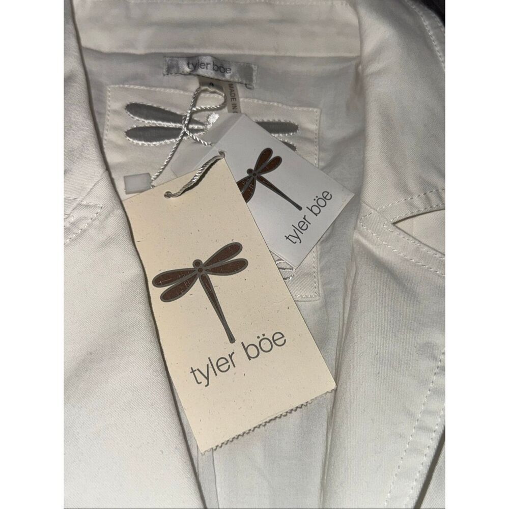 🔥 NWT women’s TYLER BOE alabaster white Taylor Stretch Jacket Blazer size 4 - Picture 8 of 12